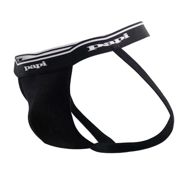 Papi Rib Jockstrap Black XL Extra Large - Picture 2 of 9